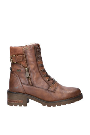 gevoerde veterboots cognac