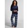 Hunkemöller fluwelen pyjama donkerblauw