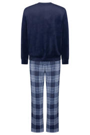 thumbnail: Hunkemöller fluwelen pyjama donkerblauw