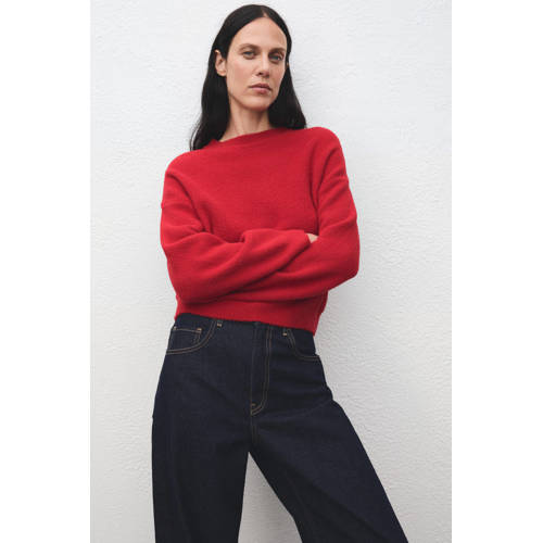 Mango gebreide trui rood afbeelding