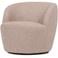 WOOOD WOOOD Serra Draaifauteuil - Melange Stof - Naturel - 68x70x77