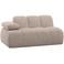 WOOOD WOOOD Mojo 1,5-Zits Element Bank Arm Links - Wollig - Donkerzand