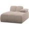 WOOOD WOOOD Mojo Chaise Longue Element Bank Rechts - Wollig - Donkerzand