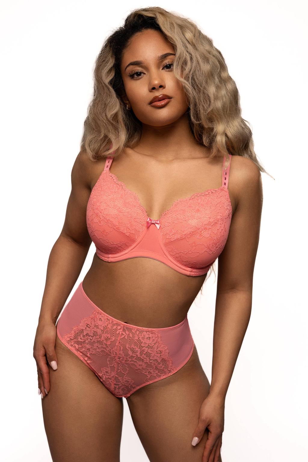 After Eden D-cup & up high waist string Lois oranje