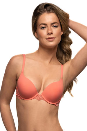 voorgevormde push-up bh Tess oranje