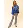 LOOXS 10sixteen flared casual broek lichtgrijs