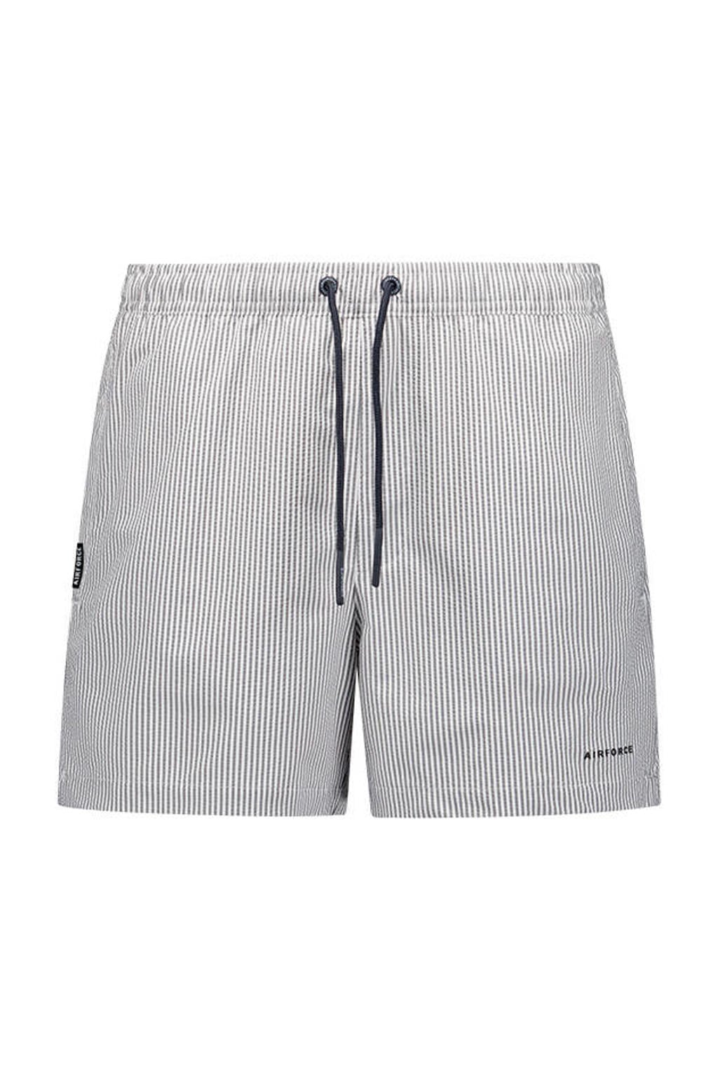 Airforce zwemshort grijs/wit