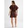 BEACHWAVE strandtuniek met lurex donkerbruin