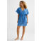 BEACHWAVE strandtuniek met lurex blauw