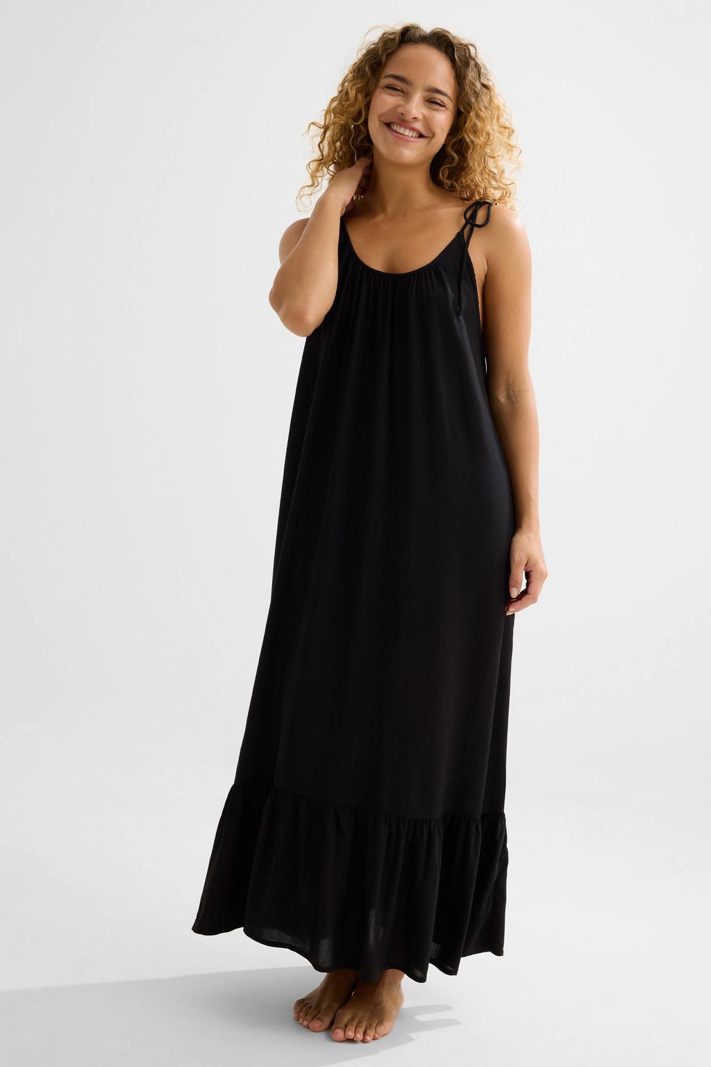 BEACHWAVE strandjurk zwart