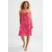 BEACHWAVE crinkle strandjurk roze/rood
