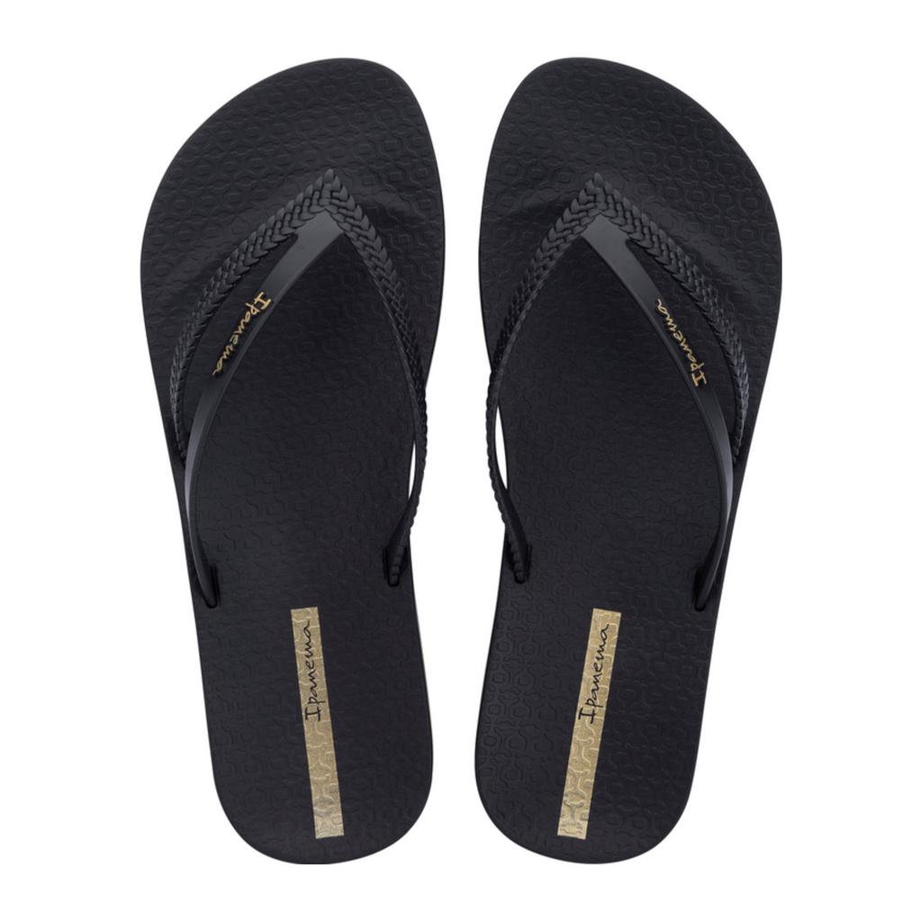 Zwarte dames Ipanema teenslippers van rubber