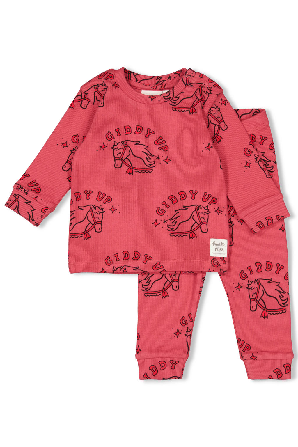 Feetje Premium Sleepwear - Howdy Holly pyjama roodroze