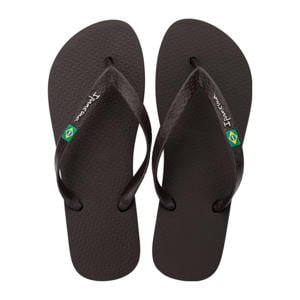 teenslippers donkerbruin