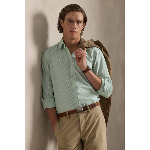 POLO Ralph Lauren regular gestreepte casual overhemd groen afbeelding