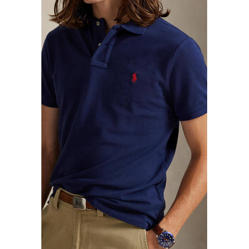 POLO Ralph Lauren slim polo navy afbeelding