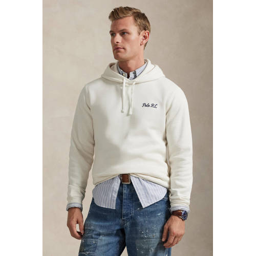 Polo Ralph Lauren hoodie met backprint ecru afbeelding