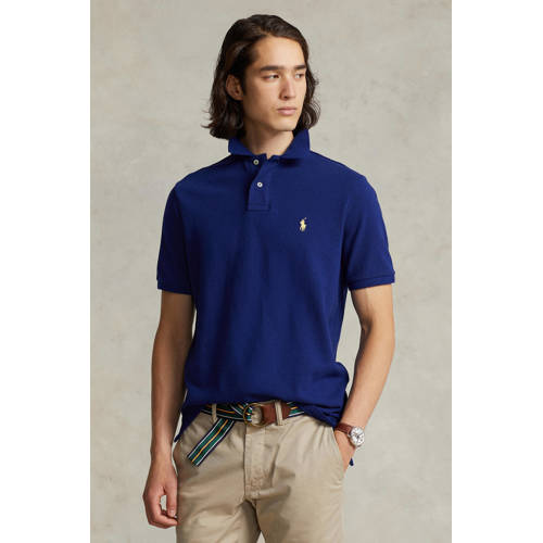 POLO Ralph Lauren slim polo blauw afbeelding