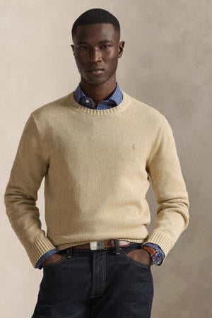 gebreide trui beige