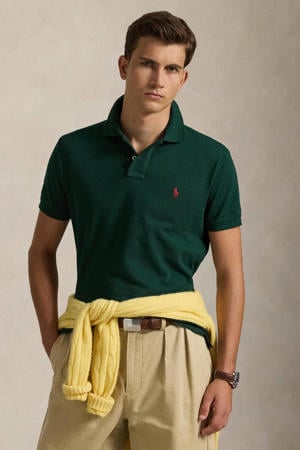 slim polo groen