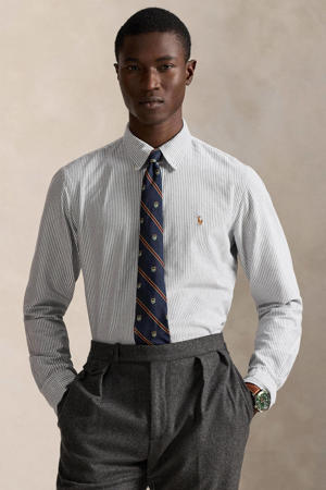 regular gestreepte casual overhemd wit