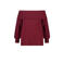 MS Mode off shoulder trui donkerrood