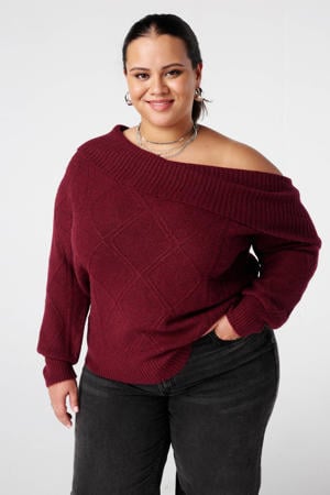 NUKUS off shoulder trui zand met lurex | wehkamp NUKUS off shoulder trui zand met lurex | wehkamp