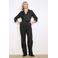 LOLALIZA jumpsuit met krijtstreep zwart