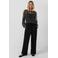 s.Oliver straight regular waist broek zwart