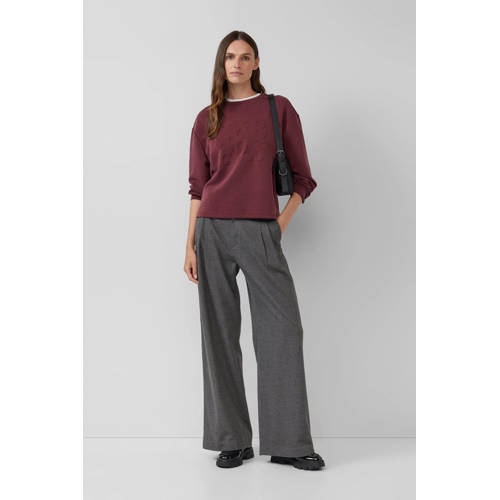 s.Oliver sweater donkerrood afbeelding