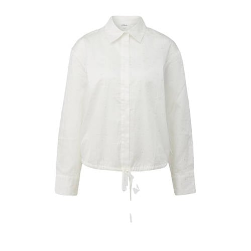 s.Oliver blouse wit met glitter afbeelding