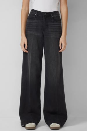 wide leg jeans grey denim