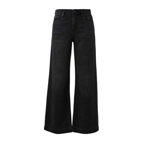 s.Oliver wide leg jeans grey denim afbeelding