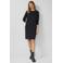s.Oliver t-shirtjurk midi jurk met stippen zwart