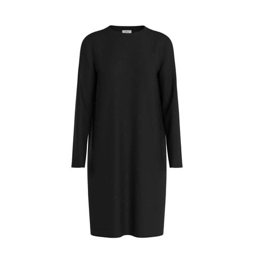 s.Oliver t-shirtjurk midi jurk met stippen zwart afbeelding
