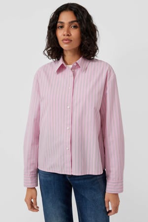 gestreepte blouse roze
