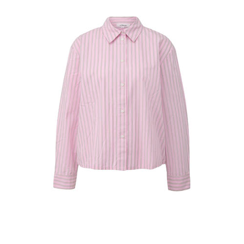 s.Oliver gestreepte blouse roze afbeelding