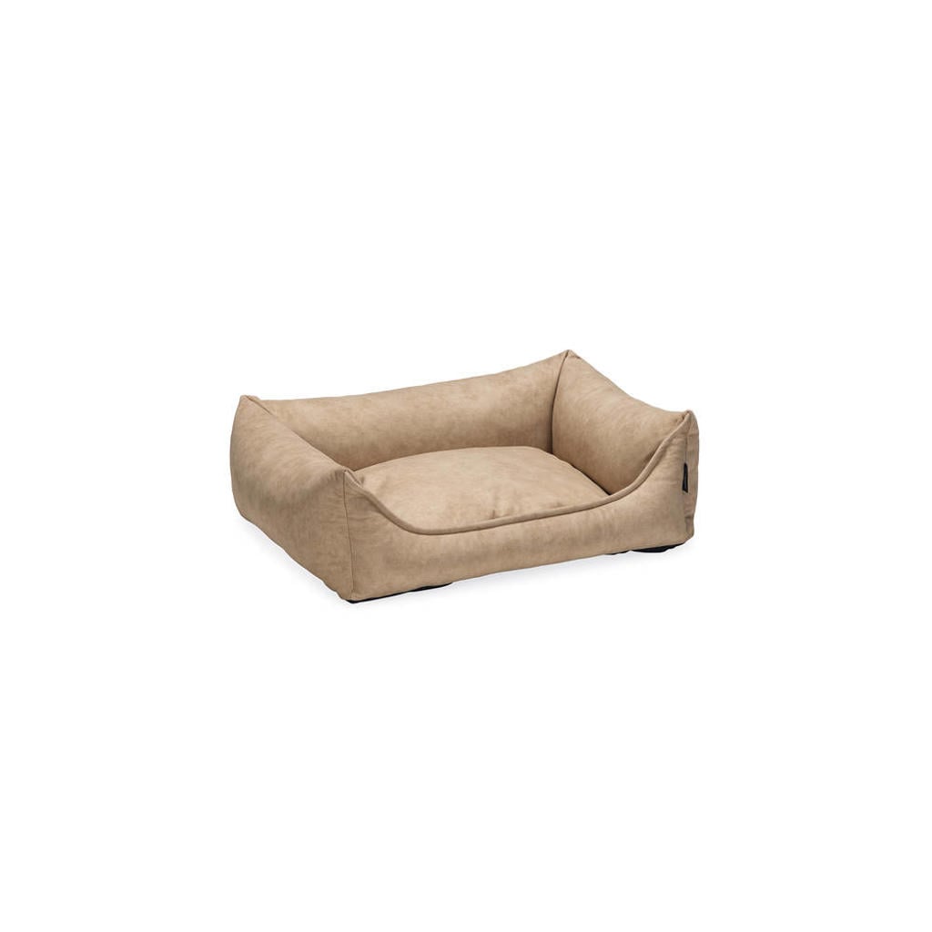 Beeztees orthopedische lederlook hondenmand Lua beige (70x50 cm)