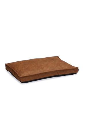 orthopedisch lederlook hondenkussen Lua cognac (100x70 cm)