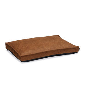 orthopedisch lederlook hondenkussen Lua cognac (100x70 cm)