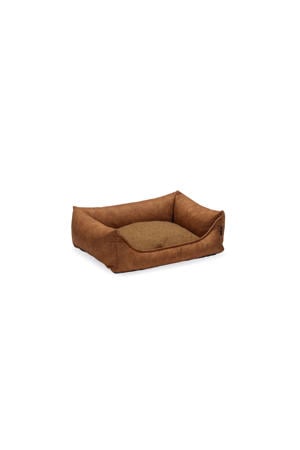 orthopedische lederlook hondenmand Lua cognac (70x50 cm)