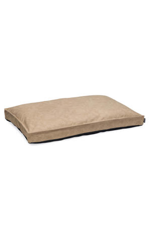 orthopedisch lederlook hondenkussen Lua beige (120x80 cm)