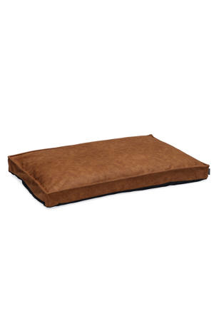 orthopedisch lederlook hondenkussen Lua cognac (120x80 cm)