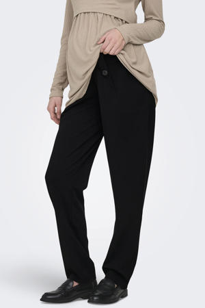regular high waist zwangerschaps casual broek zwart
