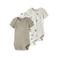 NAME IT BABY romper - groen/wit/grijs (set van 3)