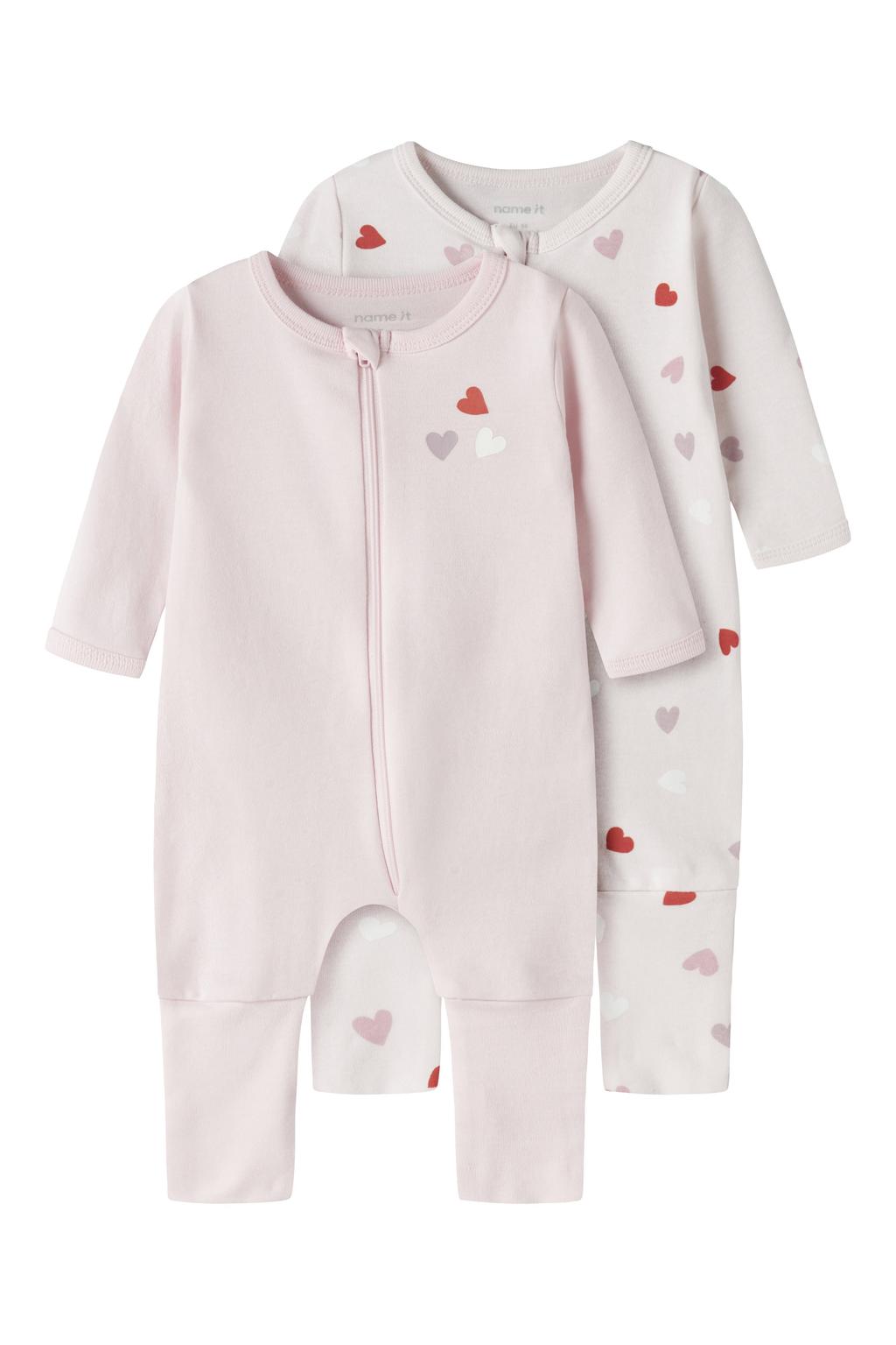 NAME IT BABY pyjama - roze/lichtroze (set van 2)