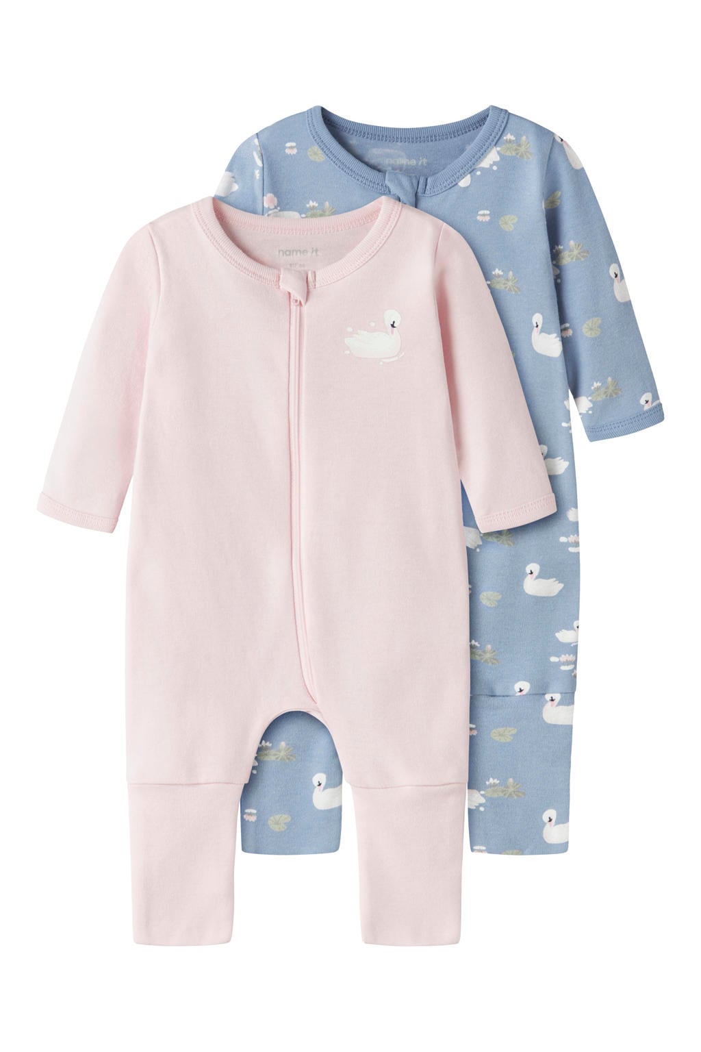 NAME IT BABY pyjama - roze/blauw (set van 2)