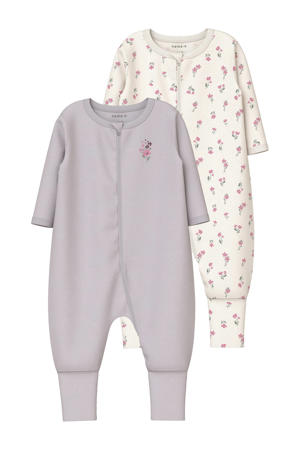 pyjama - lila/ecru (set van 2)