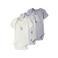 NAME IT BABY romper - ecru/paars/lichtpaars (set van 3)