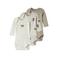 NAME IT BABY romper - ecru/grijs/groen (set van 3)